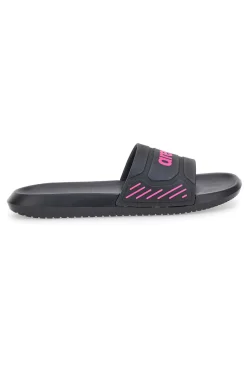 Ciabatte nere con logo rosa 10563300-ARENA Hot