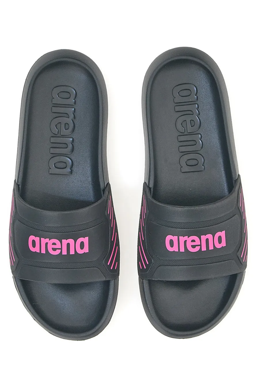 Ciabatte nere con logo rosa 10563300-ARENA Hot
