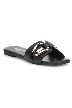 Ciabatte nere con morsetto PRE5413-THE FIRST CHIC Clearance