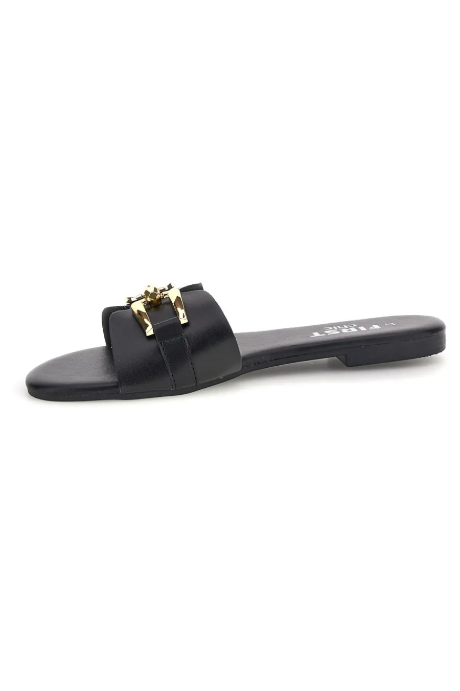 Ciabatte nere con morsetto PREA3550-THE FIRST CHIC Online