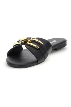 Ciabatte nere con morsetto PREA3550-THE FIRST CHIC Online