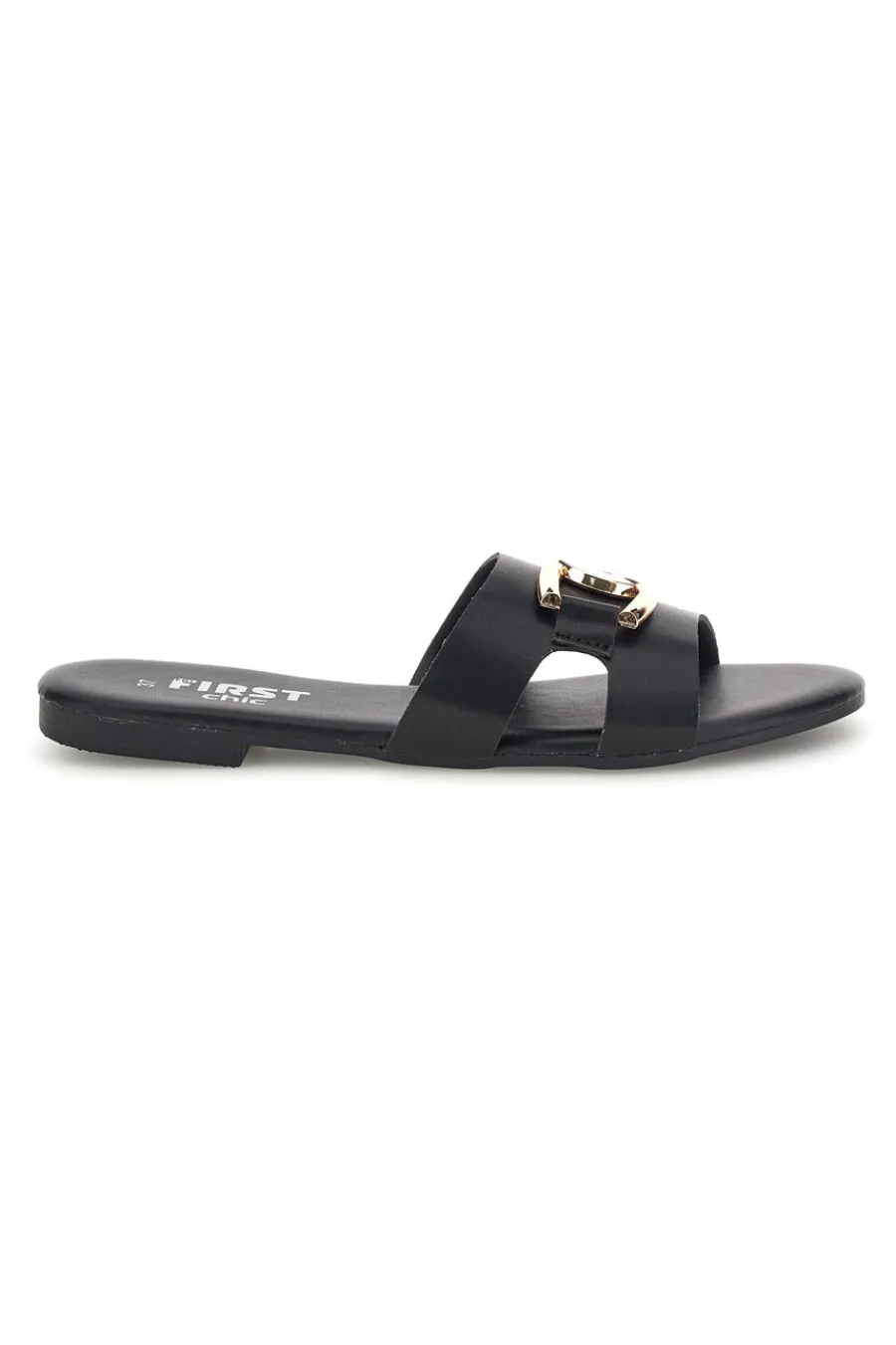 Ciabatte nere con morsetto PREA1310-THE FIRST CHIC Hot