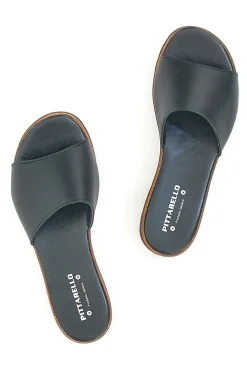 Ciabatte Nere con Platform Effetto Sughero Made in Italy 244870811-PITTARELLO Outlet