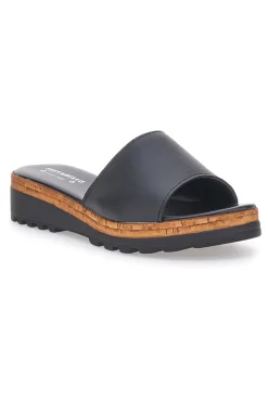 Ciabatte Nere con Platform Effetto Sughero Made in Italy 244870811-PITTARELLO Outlet