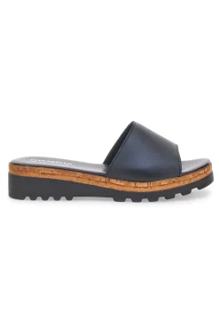 Ciabatte Nere con Platform Effetto Sughero Made in Italy 244870811-PITTARELLO Outlet