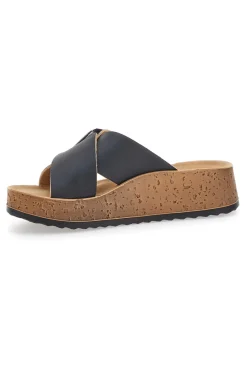 Ciabatte Nere con Platform e Fibbia 39 PK-INBLU Discount