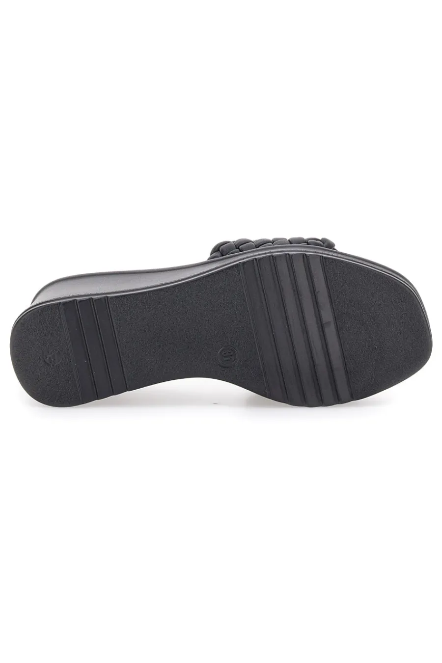 Ciabatte Nere Con Zeppa 18009-PLOCADI Discount