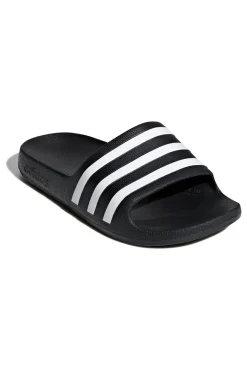 Ciabatte nere e bianche con strisce Adilette Aqua K-ADIDAS New