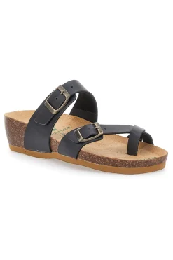 Ciabatte Nere Infradito Made In Italy Con Cinturini 22710-BIO UP Discount