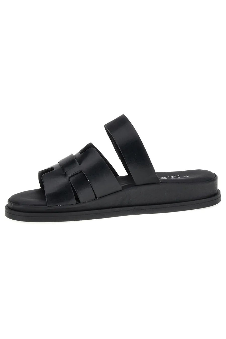 Ciabatte nere in vera pelle con strappo in velcro 1456531-PITTARELLO FOCUS Hot