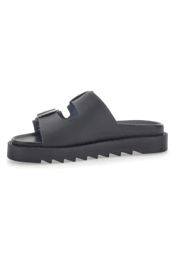 Ciabatte Nere In Vera Pelle Capsule 27154-PITTARELLO Discount