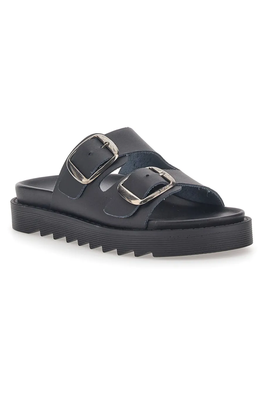 Ciabatte Nere In Vera Pelle Capsule 27154-PITTARELLO Discount