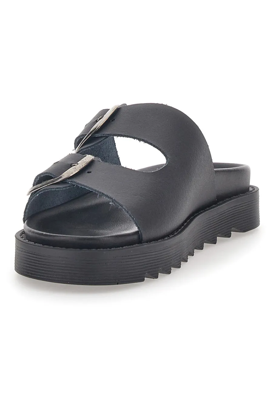 Ciabatte Nere In Vera Pelle Capsule 27154-PITTARELLO Discount