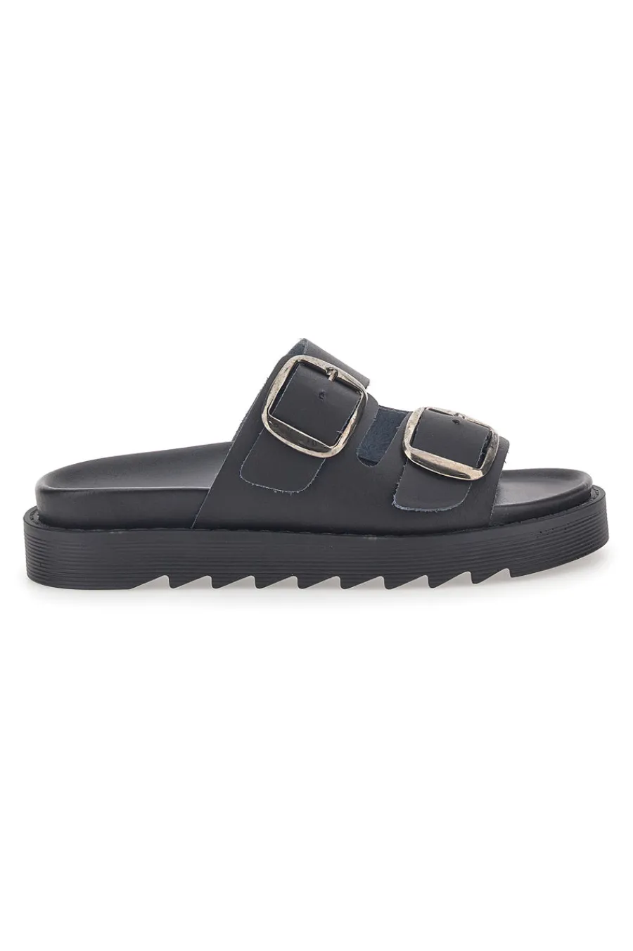 Ciabatte Nere In Vera Pelle Capsule 27154-PITTARELLO Discount