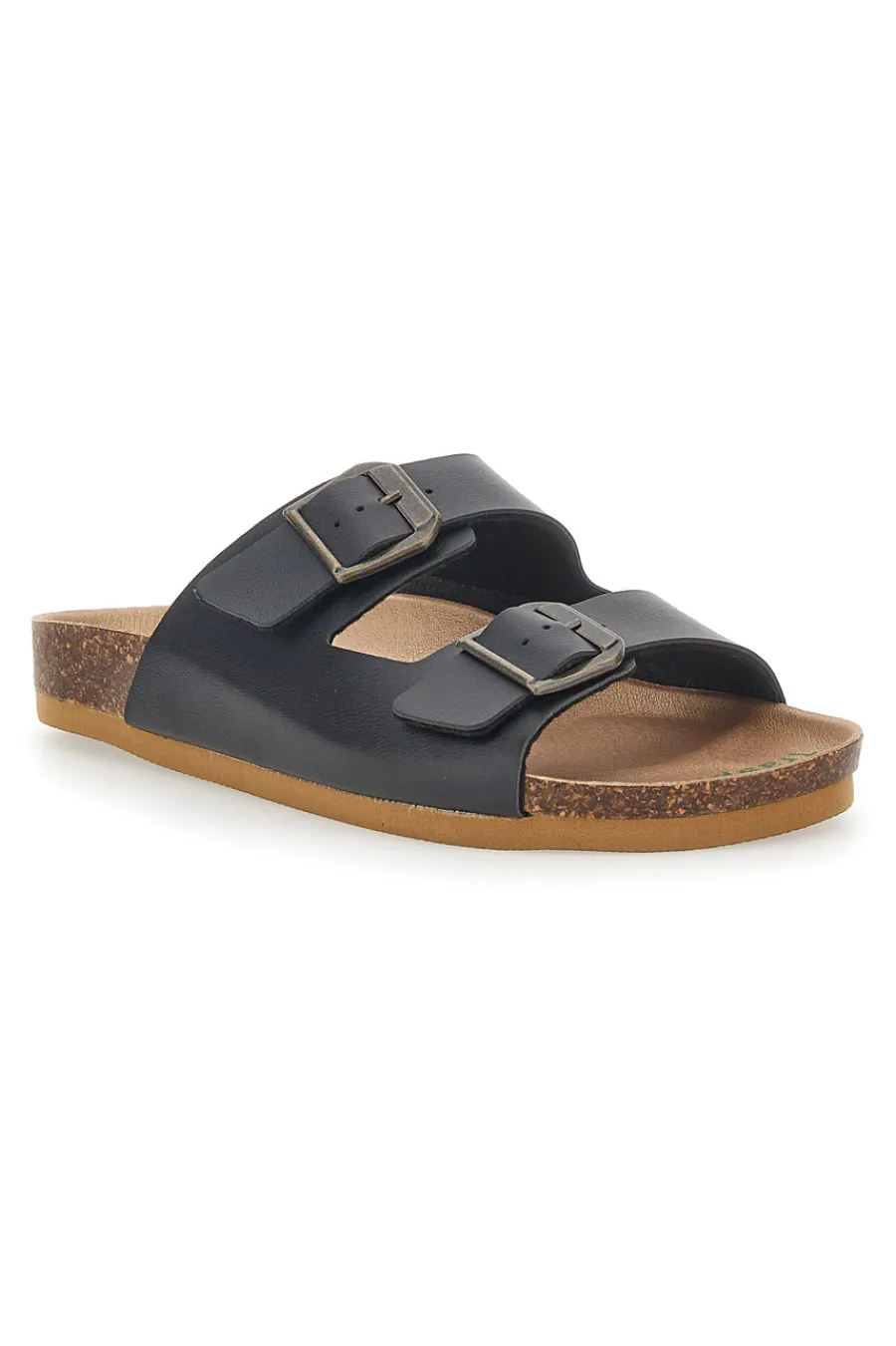 Ciabatte Nere Made In Italy Con Cinturini Regolabili 25403-BIO UP New