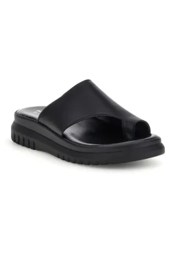 Ciabatte nero con tomaia in vera pelle 32441926-PITTARELLO Best