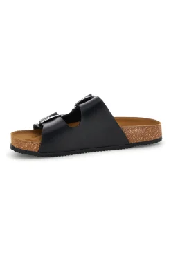 Ciabatte nero doppia fibbia 335A20630SR-PITTARELLO TIERRA Outlet