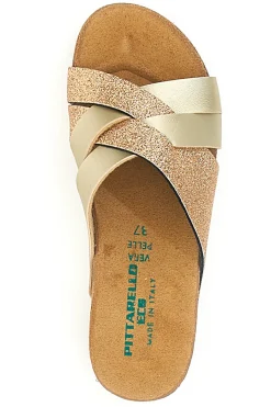 Ciabatte oro rosa glitter con plantare comfort 293A520SR-PITTARELLO ECO Sale