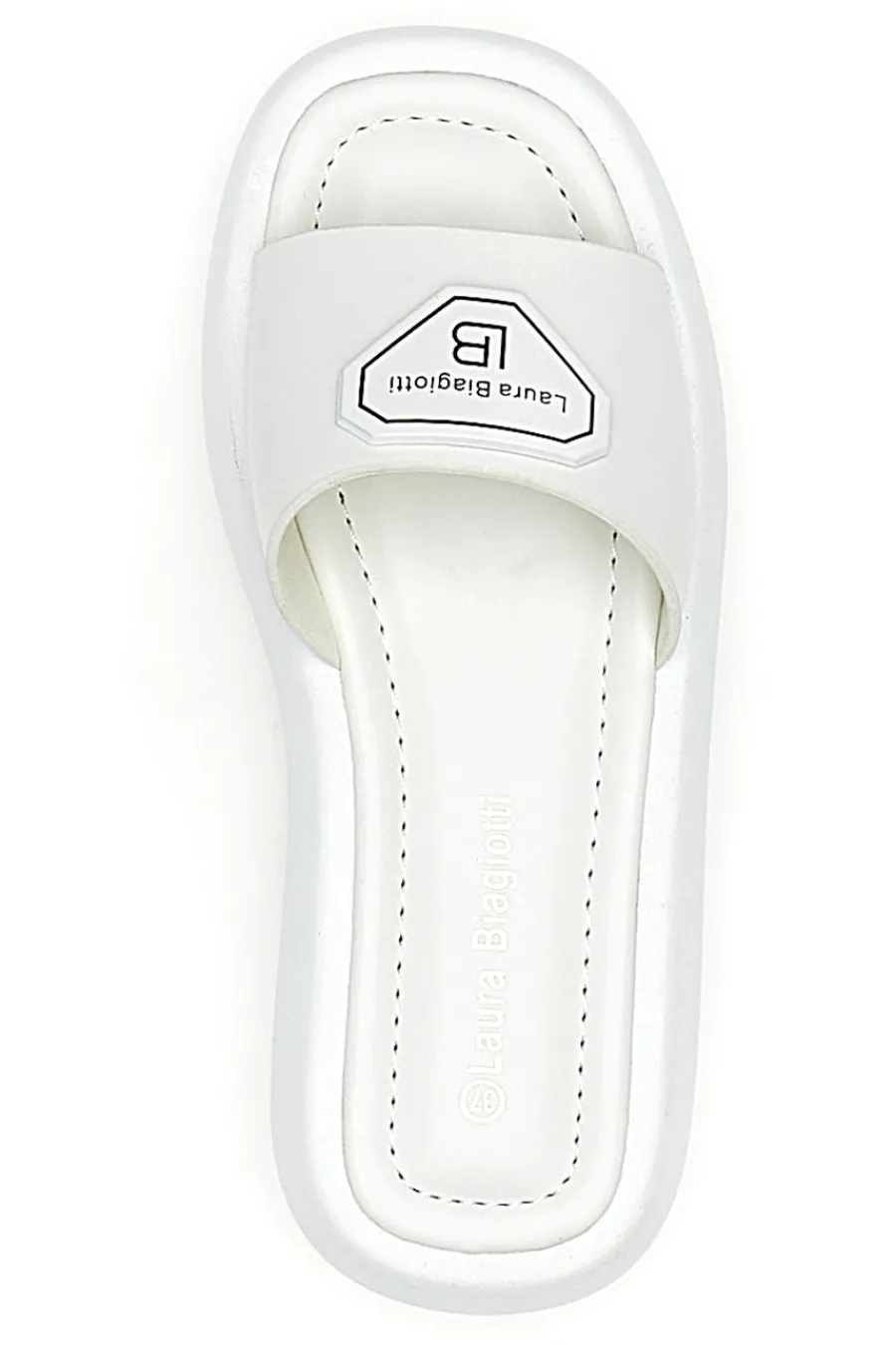 Ciabatte Platform 8173 Bianche-LAURA BIAGIOTTI Outlet