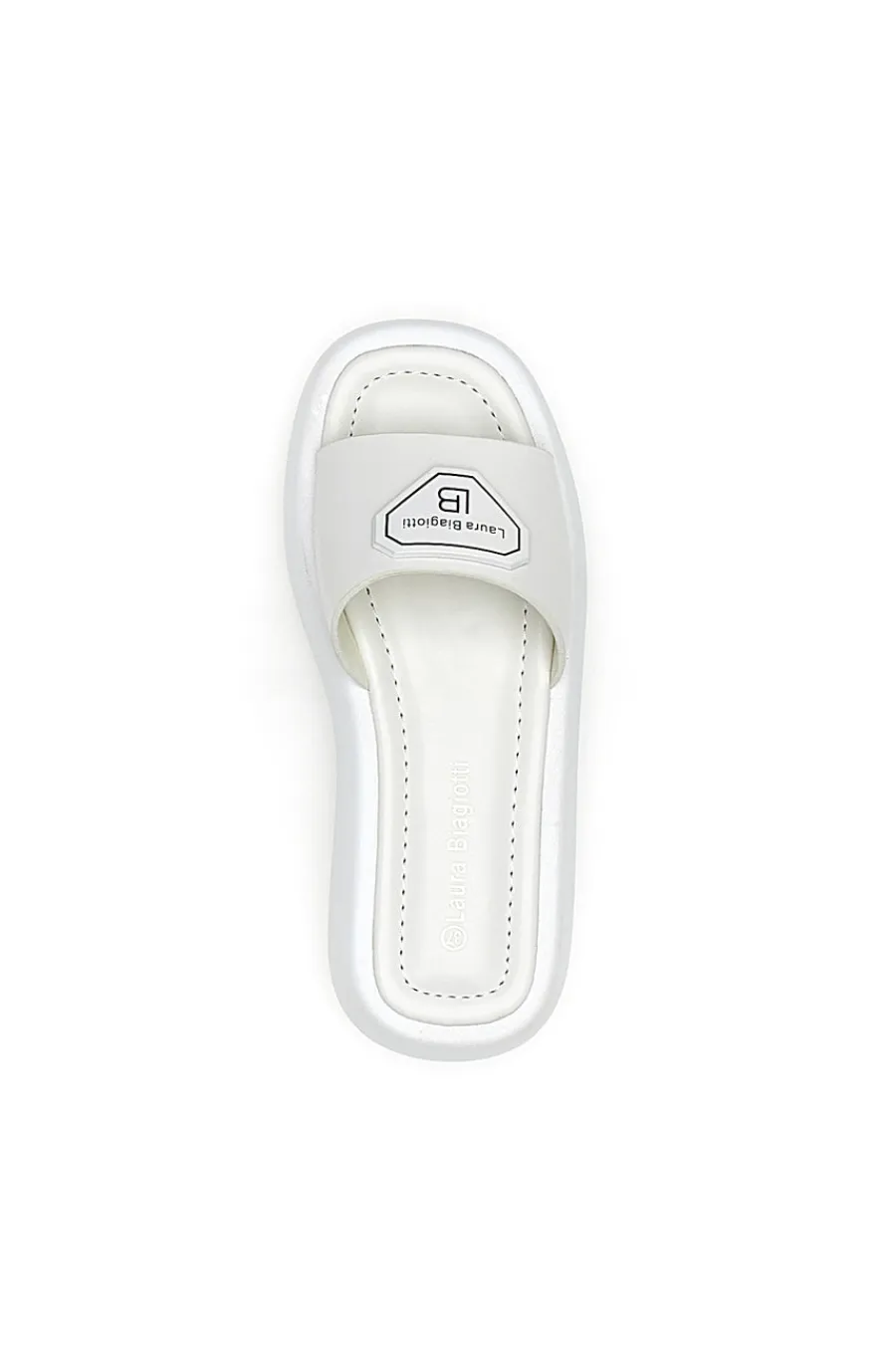 Ciabatte Platform 8173 Bianche-LAURA BIAGIOTTI Outlet