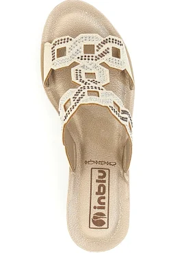 Ciabatte Con Zeppa e Strass 34 As-INBLU Clearance