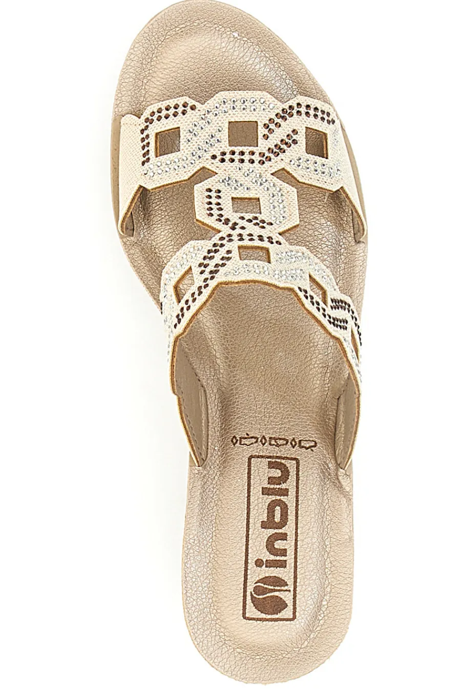 Ciabatte Con Zeppa e Strass 34 As-INBLU Clearance