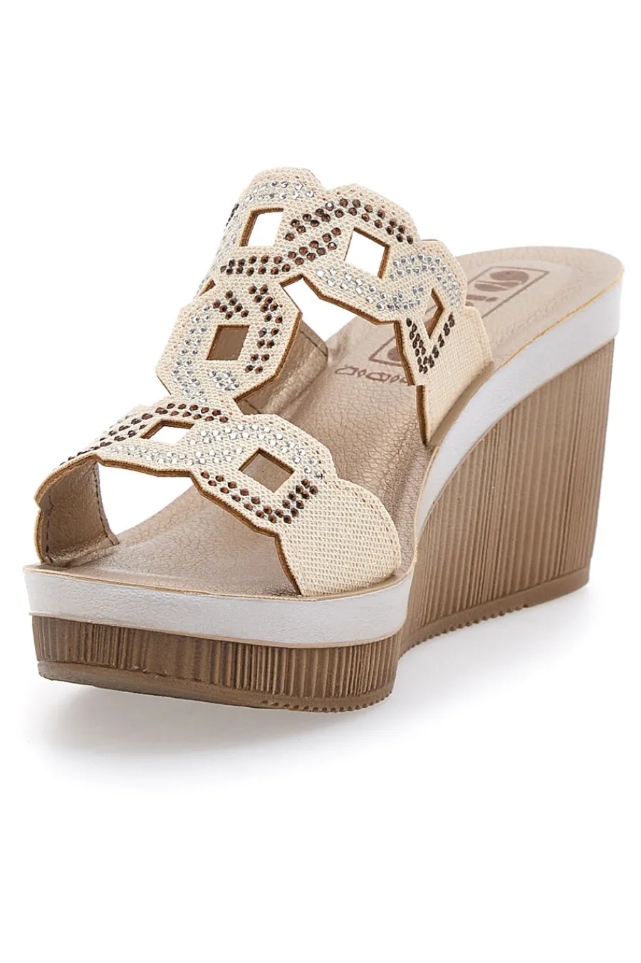 Ciabatte Con Zeppa e Strass 34 As-INBLU Clearance