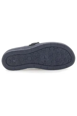 Ciabatte professionali blu con fibbia e sottopiede in vera pelle 728-BIO UP Sale