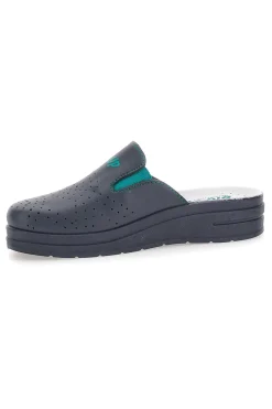 Ciabatte professionali blu traforate con sottopiede in vera pelle 729-BIO UP Outlet