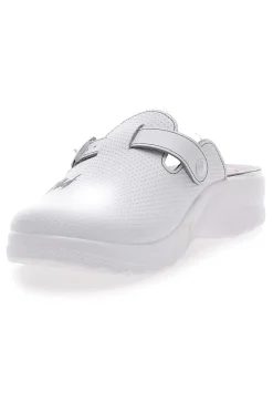 Ciabatte Professionali In Vera Pelle Made In Italy Bianche 8005-MRS CHEF