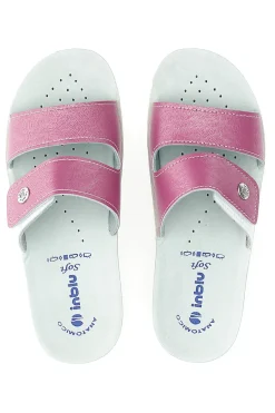 Ciabatte rosa con doppia fascia regolabile e plantare anatomico 63VR-INBLU Best