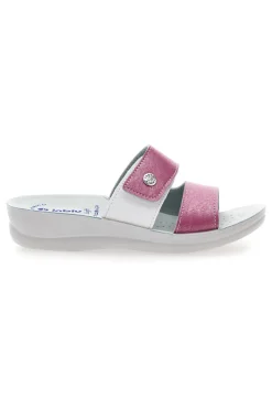 Ciabatte rosa con doppia fascia regolabile e plantare anatomico 63VR-INBLU Best
