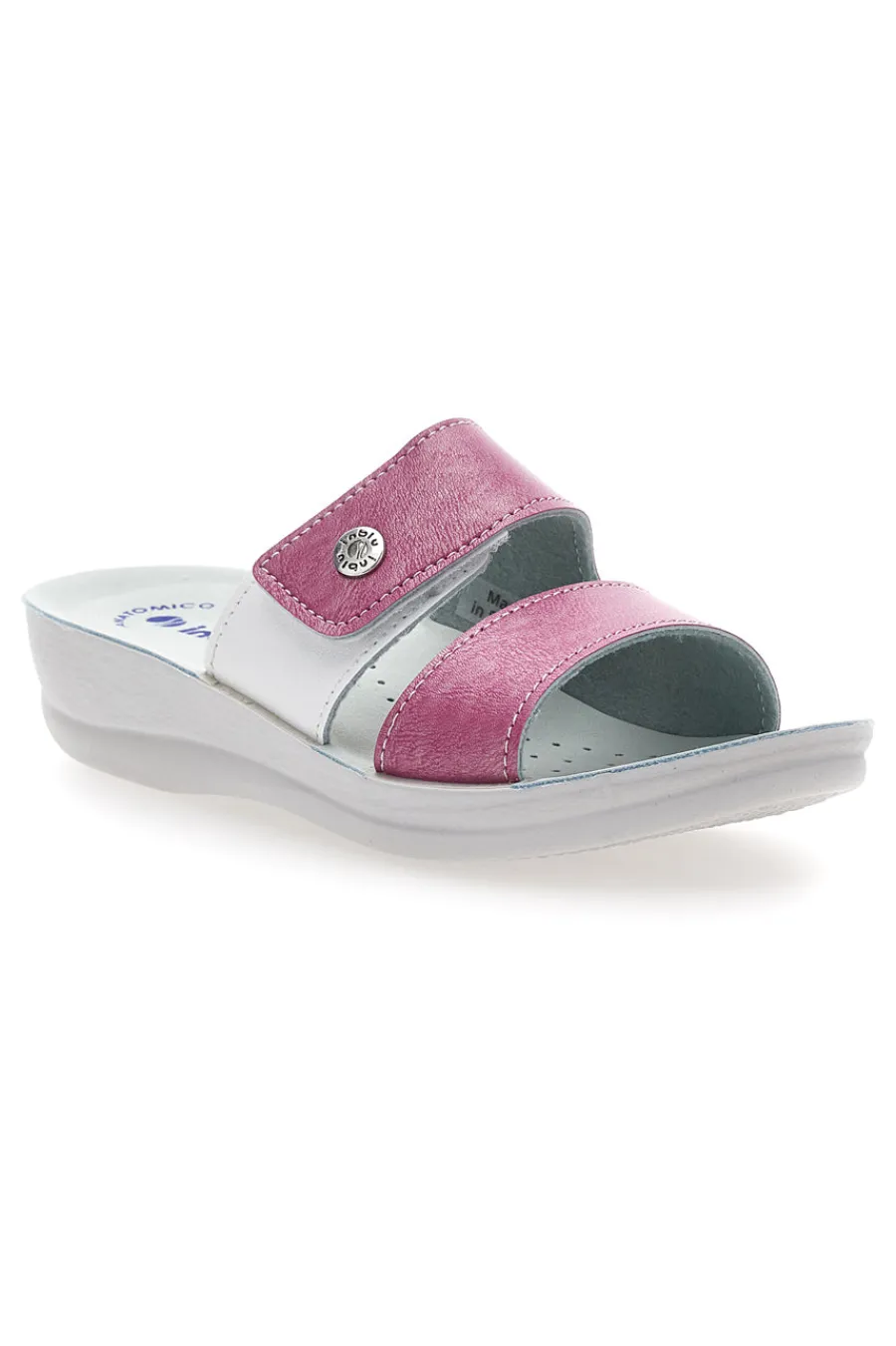 Ciabatte rosa con doppia fascia regolabile e plantare anatomico 63VR-INBLU Best