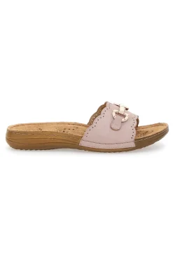 Ciabatte Rosa Con Sottopiede in Vera Pelle 4310-TIGLIO Online