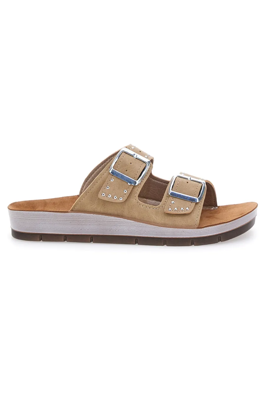 Ciabatte Sabbia con Fibbie 48 CP-INBLU Outlet