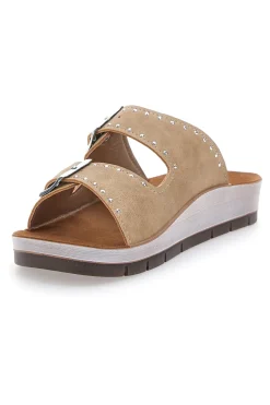 Ciabatte Sabbia con Fibbie 48 CP-INBLU Outlet