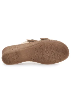 Ciabatte Sabbia Con Zeppa e Strappo in Velcro 2678-INBLU Clearance