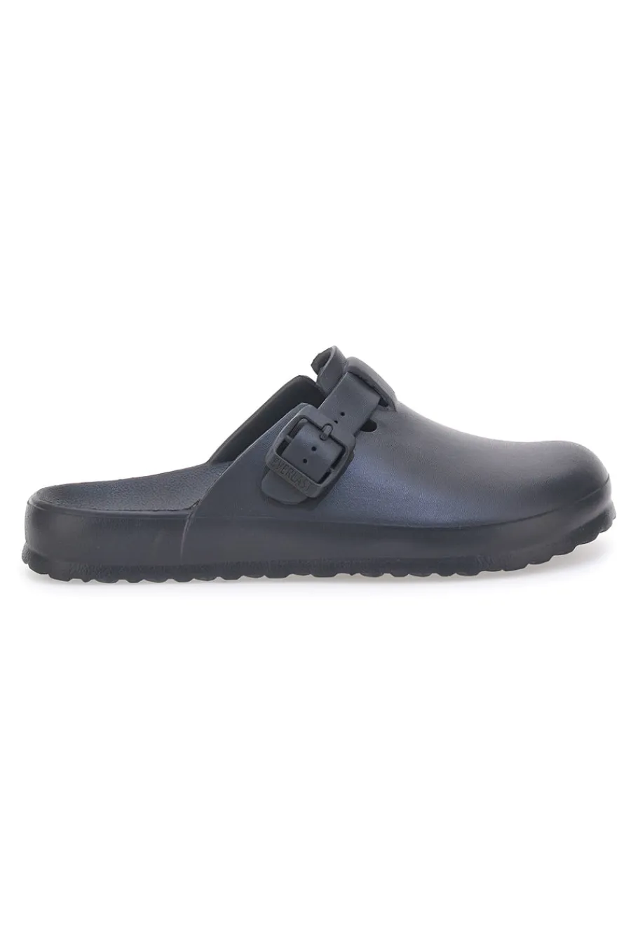 Ciabatte sabot nere in gomma con fibbia EV085-EVERLAST Hot
