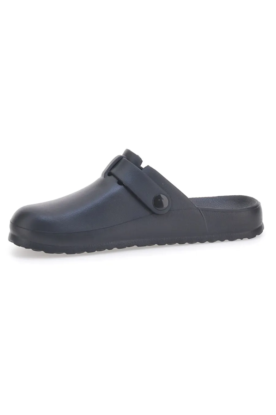 Ciabatte sabot nere in gomma con fibbia EV085-EVERLAST Hot