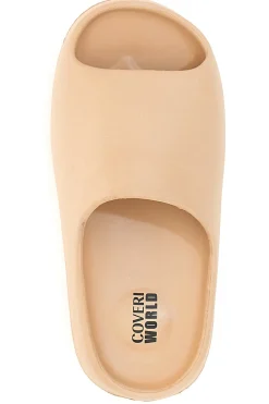 Ciabatte Slide in Gomma Beige World 46-COVERI Hot