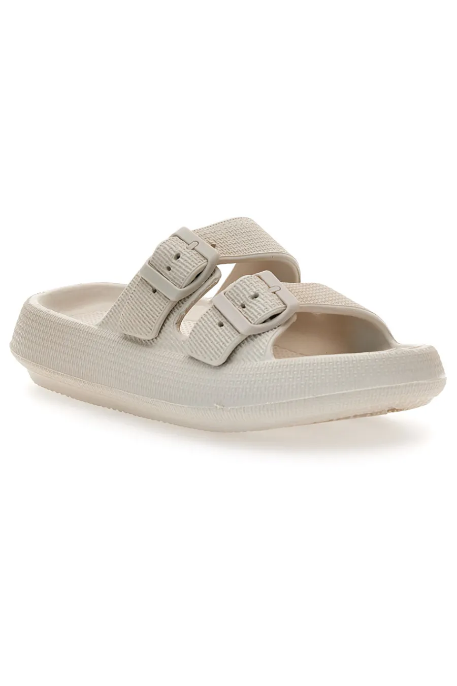 Ciabatte Slide Off White Con Fibbie 02-2T2L Hot