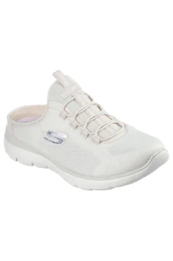 Ciabatte sportive Natural in mesh traspirante con memory foam Summits Simply Sweet-SKECHERS Discount