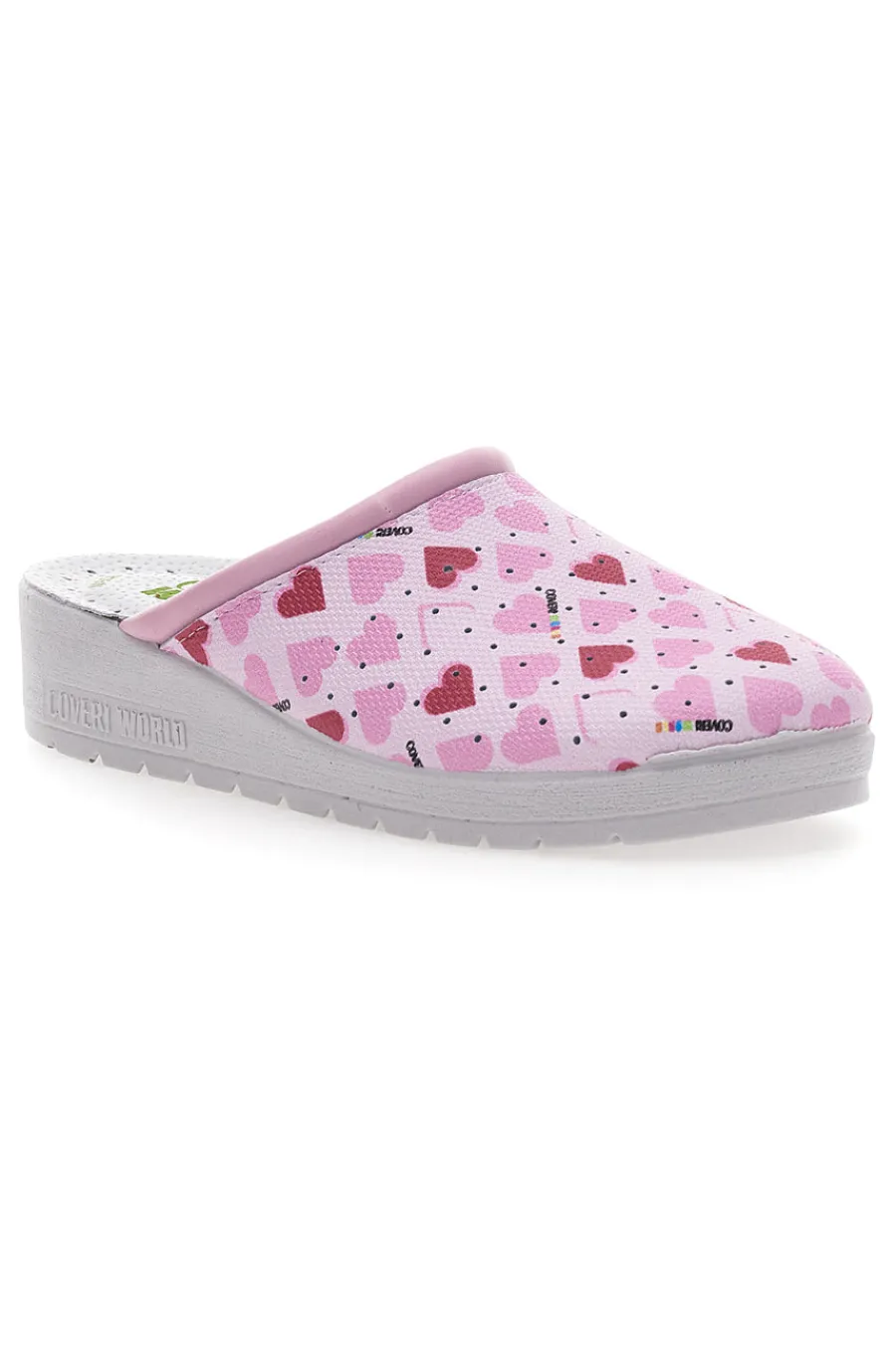Ciabatte Stampa Cuori 24906-COVERI WORLD Hot