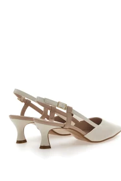 Cremefarbener Slingback-Dekolleté 506P-PITTARELLO COUTURE Discount