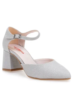 Décolleté Argento Con Tacco a Blocco 2781-PITTARELLO ROMANTIC Hot