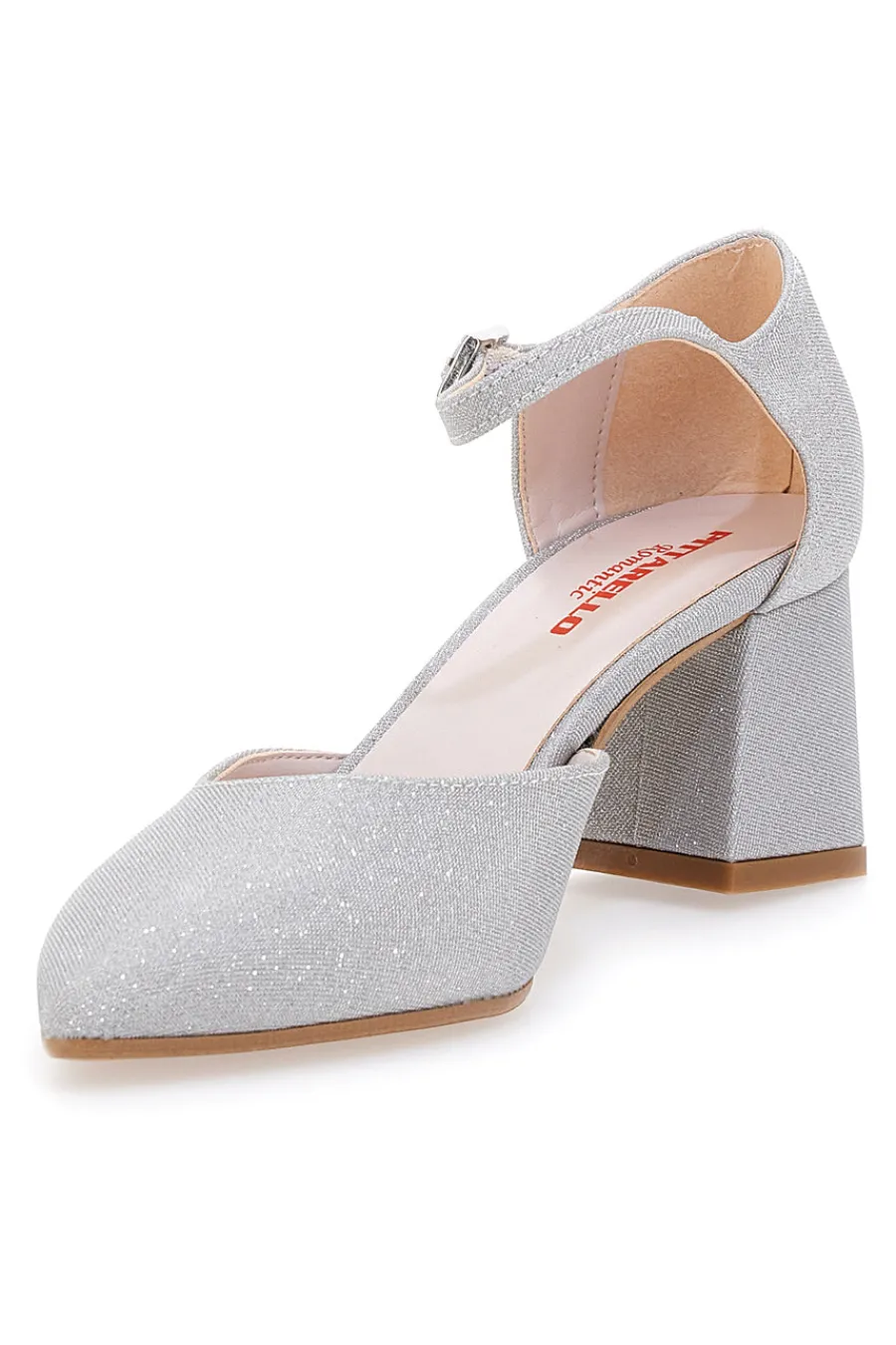 Décolleté Argento Con Tacco a Blocco 2781-PITTARELLO ROMANTIC Hot