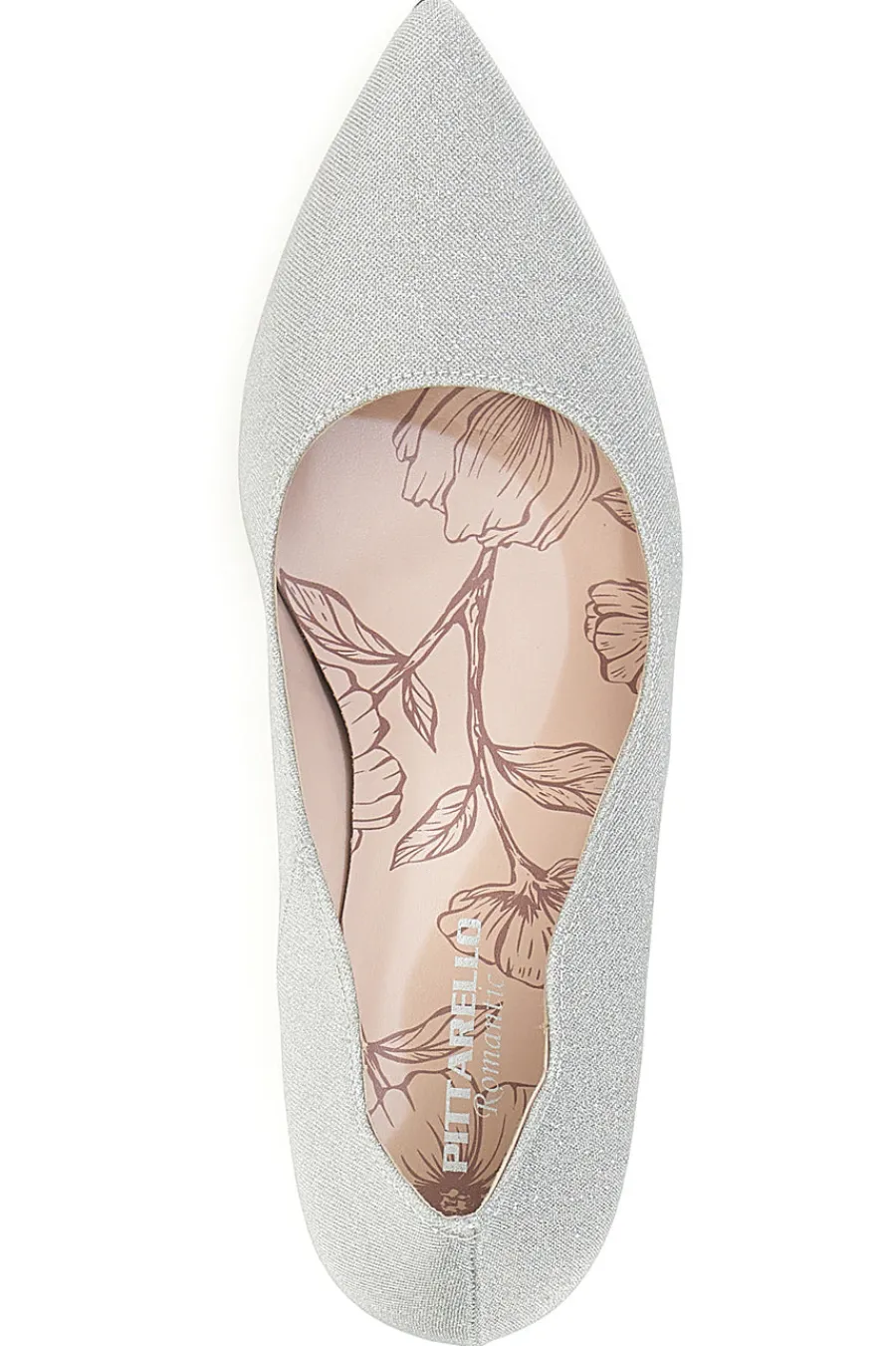 Décolleté argento glitter con tacco medio 5384-PITTARELLO ROMANTIC Online