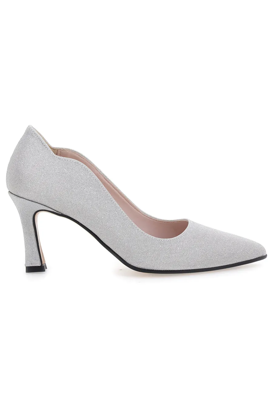 Décolleté argento glitter con tacco medio 5384-PITTARELLO ROMANTIC Online