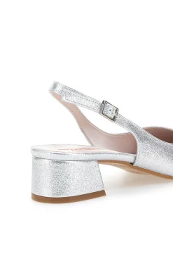 Décolleté Argento Slingback Effetto Brillantini 3123-PITTARELLO ROMANTIC Outlet