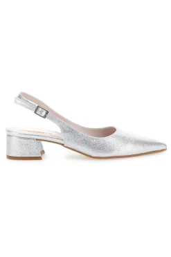 Décolleté Argento Slingback Effetto Brillantini 3123-PITTARELLO ROMANTIC Outlet
